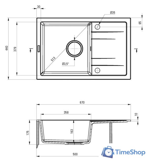 Кухонная мойка Deante Corio ZRCC2113 - Изображение №3 — Интернет-магазин Time-Shop