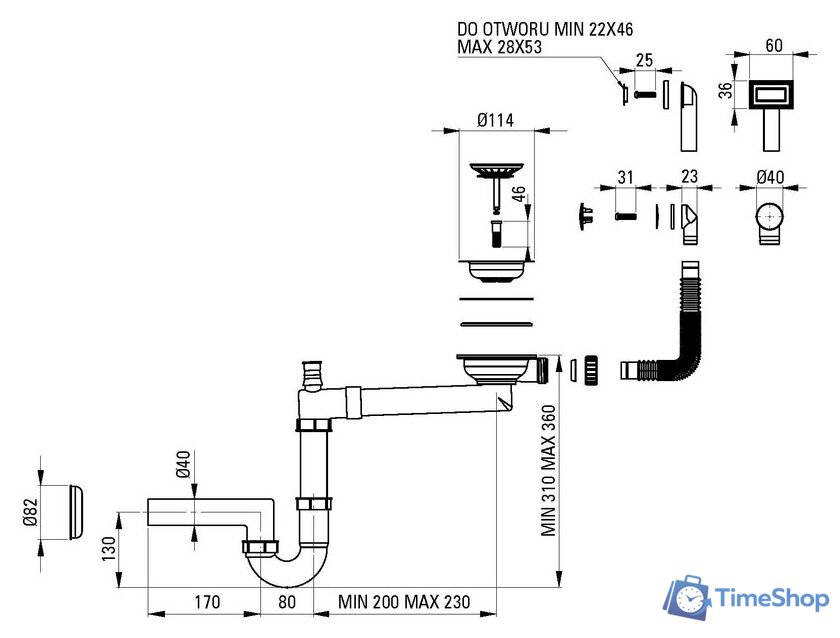 Кухонная мойка Deante Corio ZRCC2113 - Изображение №5 — Интернет-магазин Time-Shop