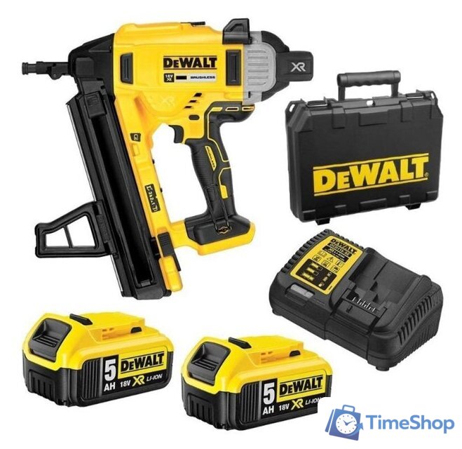 Гвоздезабиватель DeWalt DCN890P2 (с 2-мя АКБ, кейс) - Изображение №1 — Интернет-магазин Time-Shop