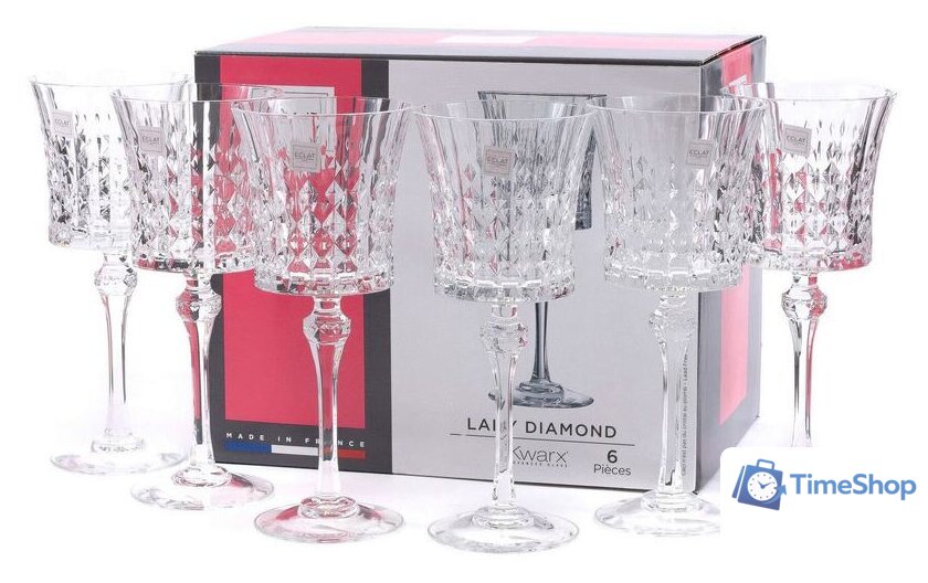Набор бокалов для вина Eclat Lady Diamond L9744 - Изображение №1 — Интернет-магазин Time-Shop