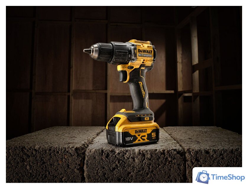 Ударная дрель-шуруповерт DeWalt DCD100YP2T (с 2-мя АКБ 5 Ач, кейс) - Изображение №10 — Интернет-магазин Time-Shop