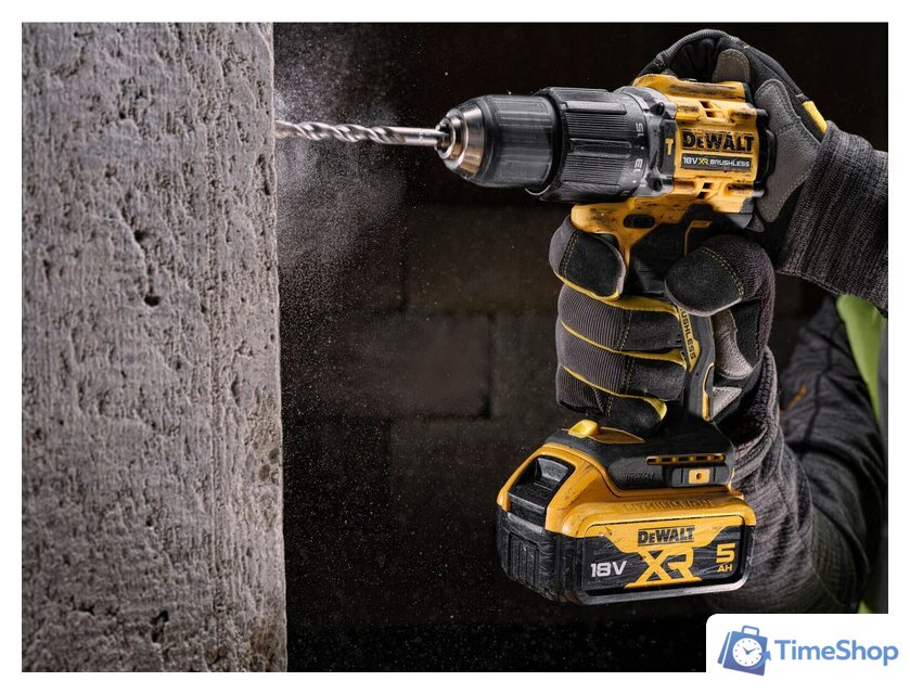 Ударная дрель-шуруповерт DeWalt DCD100YP2T (с 2-мя АКБ 5 Ач, кейс) - Изображение №14 — Интернет-магазин Time-Shop
