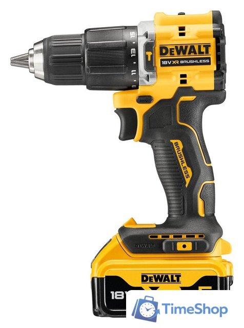 Ударная дрель-шуруповерт DeWalt DCD100YP2T (с 2-мя АКБ 5 Ач, кейс) - Изображение №3 — Интернет-магазин Time-Shop