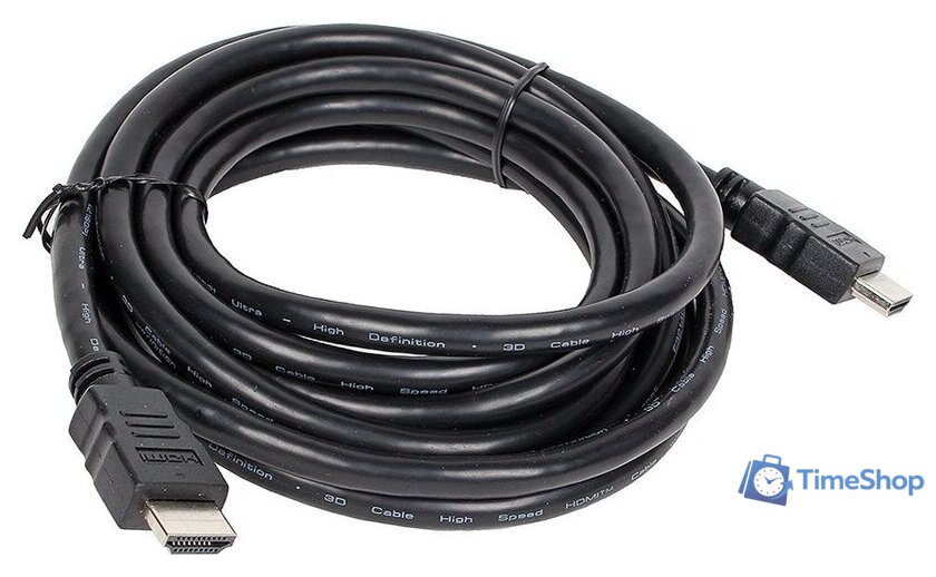 Кабель 5bites APC-005-125 HDMI - HDMI (12.5 м, черный) - Изображение №1 — Интернет-магазин Time-Shop