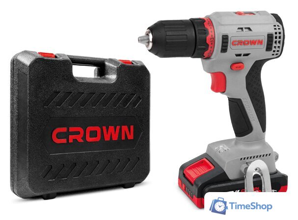 Дрель-шуруповерт Crown CT21091HX-2 BMC (с 2-мя АКБ, кейс) - Изображение №1 — Интернет-магазин Time-Shop
