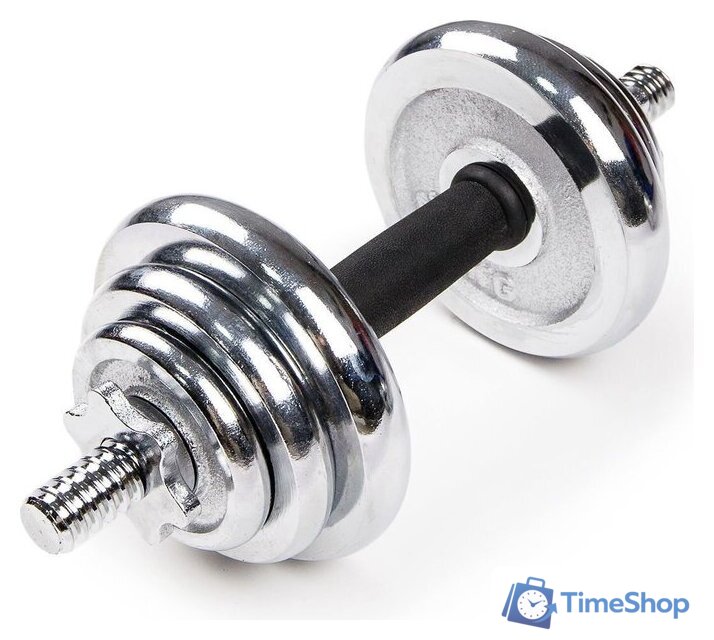 Набор гантелей AMETIST хромированные в чемодане 20 кг - Изображение №4 — Интернет-магазин Time-Shop