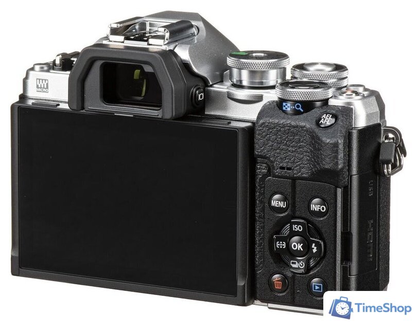 Беззеркальный фотоаппарат Olympus OM-D E-M10 Mark IV Kit 14-42mm (серебристый) - Изображение №7 — Интернет-магазин Time-Shop