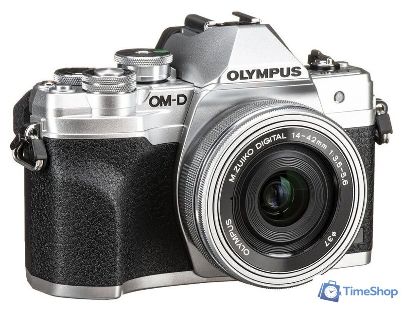 Беззеркальный фотоаппарат Olympus OM-D E-M10 Mark IV Kit 14-42mm (серебристый) - Изображение №3 — Интернет-магазин Time-Shop