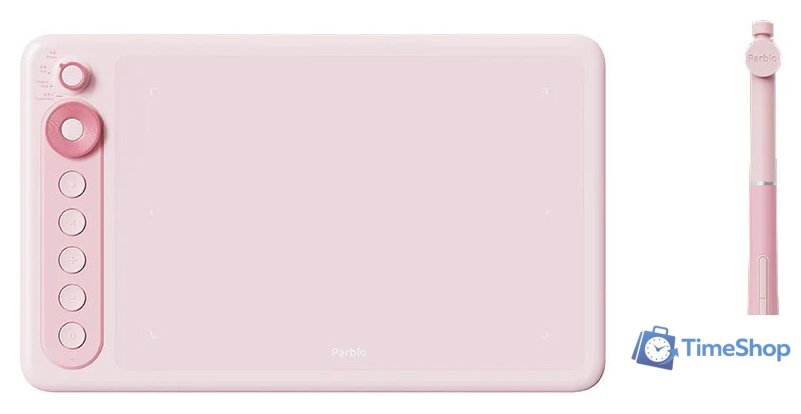 Графический планшет Parblo Intangbo X7 (розовый) - Изображение №1 — Интернет-магазин Time-Shop