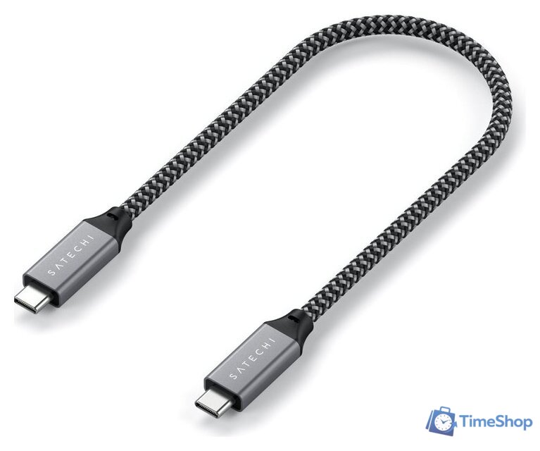 Кабель Satechi USB4 USB Type-C - USB Type-C ST-U4C25M (0.25 м) - Изображение №2 — Интернет-магазин Time-Shop