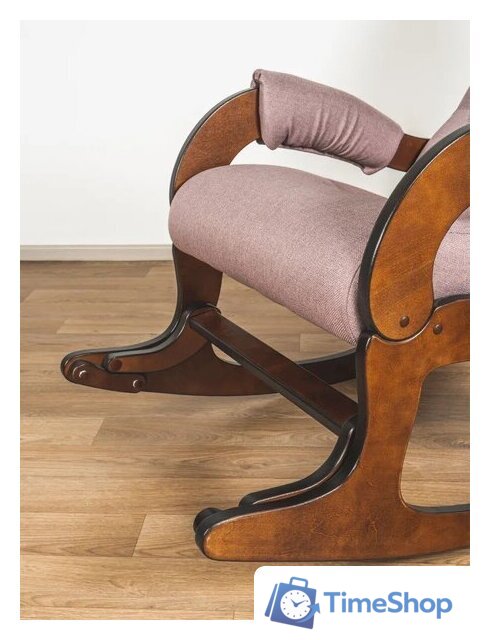 Кресло-качалка Glider Аоста (темно-розовый/орех антик) - Изображение №13 — Интернет-магазин Time-Shop