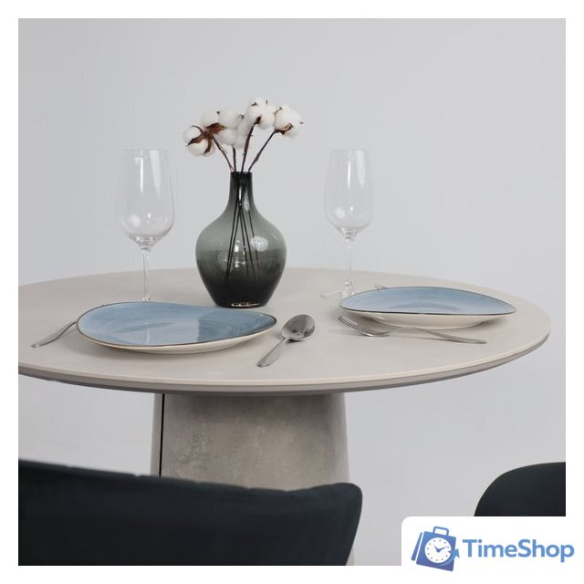 Кухонный стол Lepremo AV 2317 МДФ+керамика 900 (серый матовый Carmen Light Grey/черный+HPL бетао) - Изображение №8 — Интернет-магазин Time-Shop