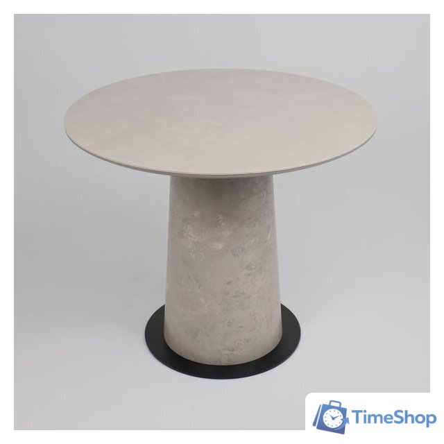 Кухонный стол Lepremo AV 2317 МДФ+керамика 900 (серый матовый Carmen Light Grey/черный+HPL бетао) - Изображение №3 — Интернет-магазин Time-Shop