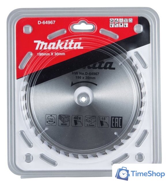 Пильный диск Makita D-64967 - Изображение №1 — Интернет-магазин Time-Shop