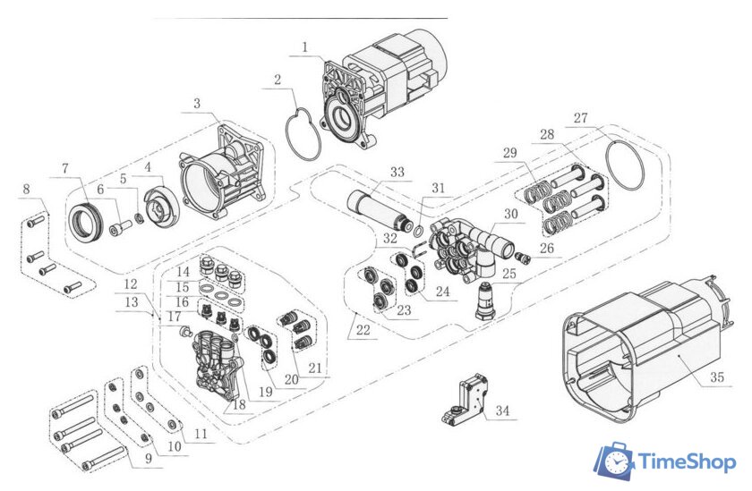Мойка высокого давления RedVerg RD-HPW1800 - Изображение №4 — Интернет-магазин Time-Shop