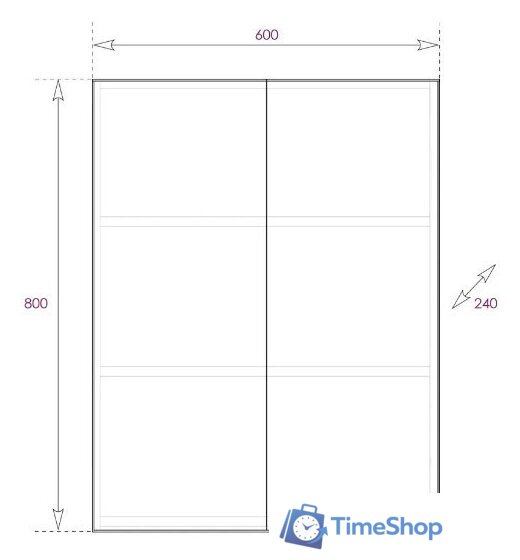  Onika Шкаф Маркус 60 306010 - Изображение №5 — Интернет-магазин Time-Shop