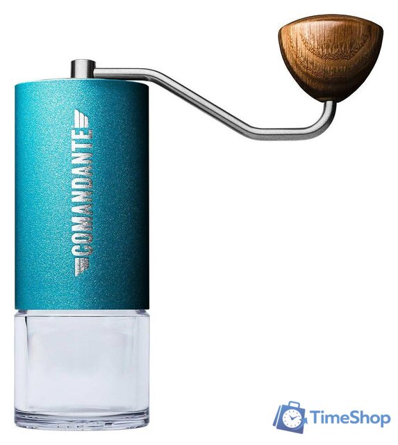 Ручная кофемолка Comandante C40 MK4 (Alpine Lagoon) - Изображение №1 — Интернет-магазин Time-Shop