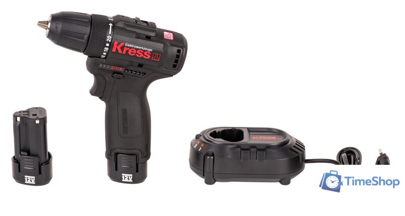 Дрель-шуруповерт Kress KU202.1 (с 2-мя АКБ, кейс) - Изображение №1 — Интернет-магазин Time-Shop