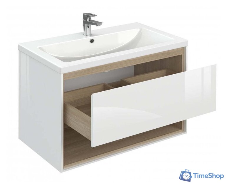  Cersanit Тумба под умывальник Louna 80 SP-SZ-LOU-CO80/Wh - Изображение №3 — Интернет-магазин Time-Shop