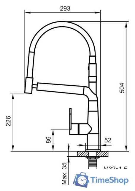 Смеситель Ahti Kemi KM803021 - Изображение №3 — Интернет-магазин Time-Shop