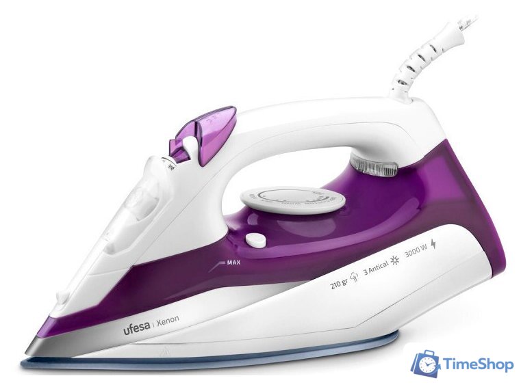 Утюг Ufesa Steam iron Xenon (белый/сиреневый) - Изображение №1 — Интернет-магазин Time-Shop