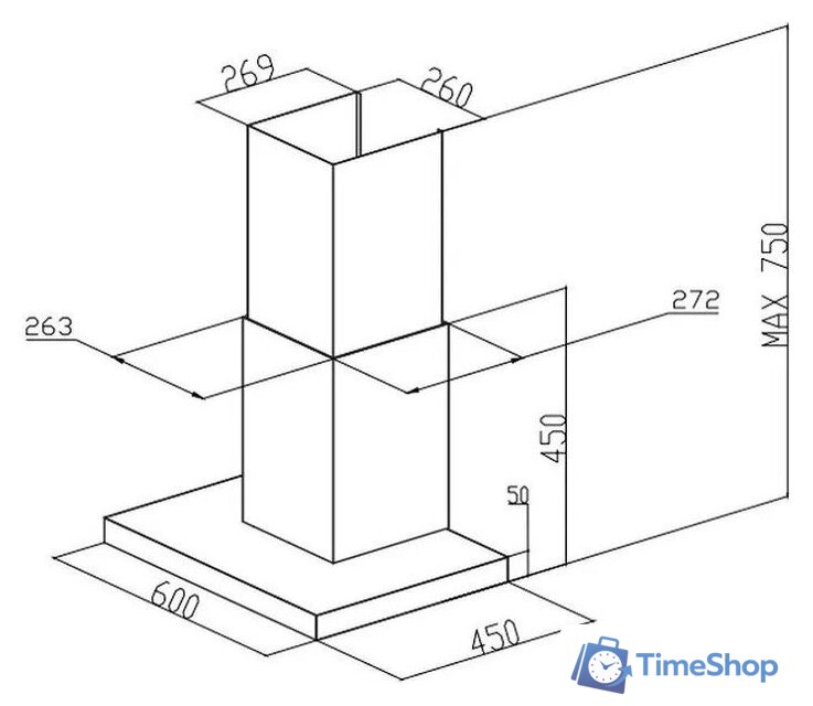 Кухонная вытяжка Meferi SLIMBOX60BK Light - Изображение №15 — Интернет-магазин Time-Shop