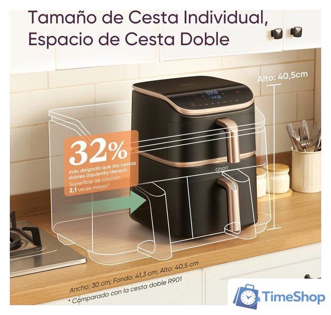 Аэрогриль (аэрофритюрница) Cosori CAF-DC113S-ADE - Изображение №6 — Интернет-магазин Time-Shop