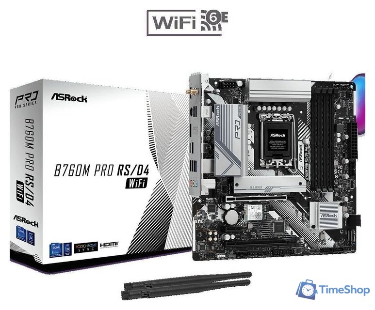 Материнская плата ASRock B760M Pro RS/D4 WiFi - Изображение №6 — Интернет-магазин Time-Shop