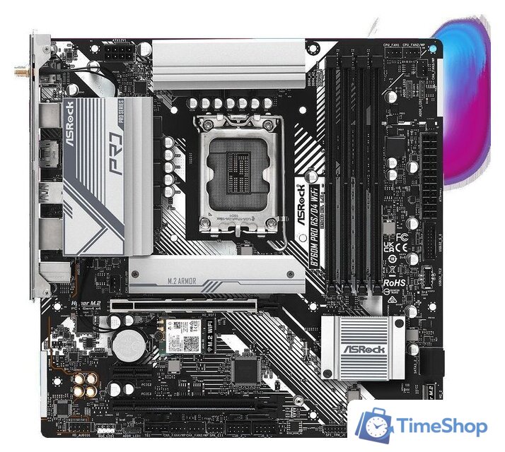 Материнская плата ASRock B760M Pro RS/D4 WiFi - Изображение №2 — Интернет-магазин Time-Shop