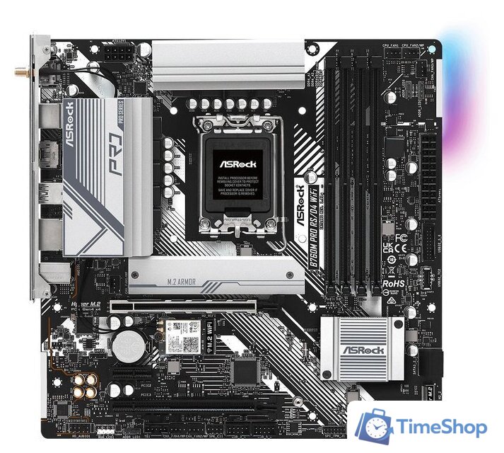 Материнская плата ASRock B760M Pro RS/D4 WiFi - Изображение №1 — Интернет-магазин Time-Shop