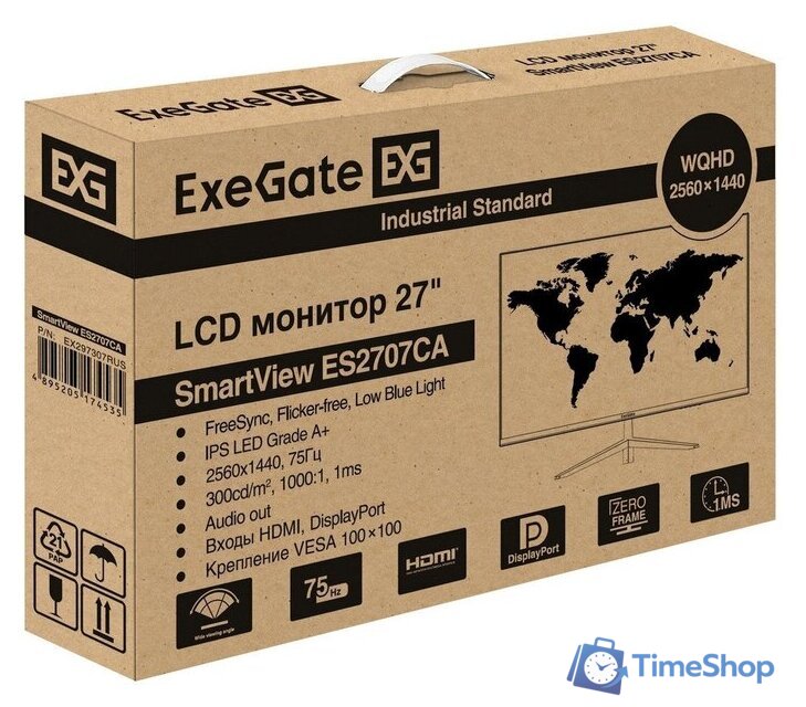 Монитор ExeGate SmartView ES2707CA EX297307RUS - Изображение №9 — Интернет-магазин Time-Shop