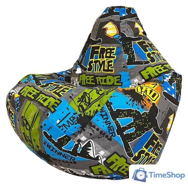 Кресло-мешок Flagman Груша Макси Г2.4-50 Фристайл 01 - Изображение №1 — Интернет-магазин Time-Shop