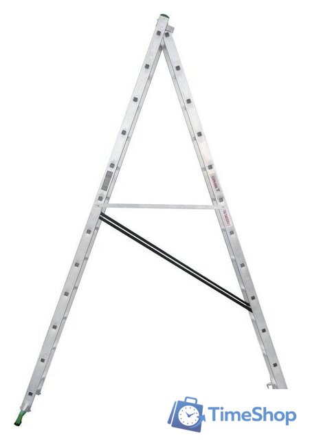 Лестница-стремянка Новая высота NV 222 алюминиевая двухсекционная 2x12 ступеней - Изображение №4 — Интернет-магазин Time-Shop