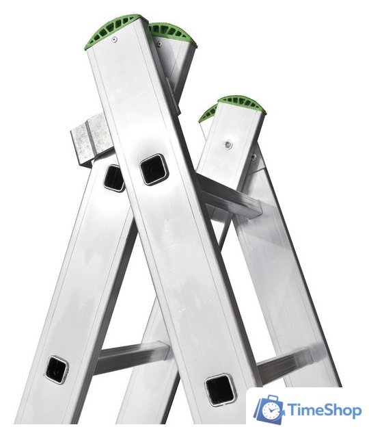 Лестница-стремянка Новая высота NV 222 алюминиевая двухсекционная 2x12 ступеней - Изображение №5 — Интернет-магазин Time-Shop