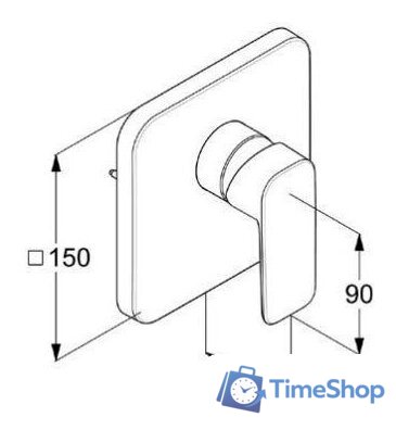 Смеситель без скрытого механизма Kludi Pure & Style 404200575 - Изображение №2 — Интернет-магазин Time-Shop