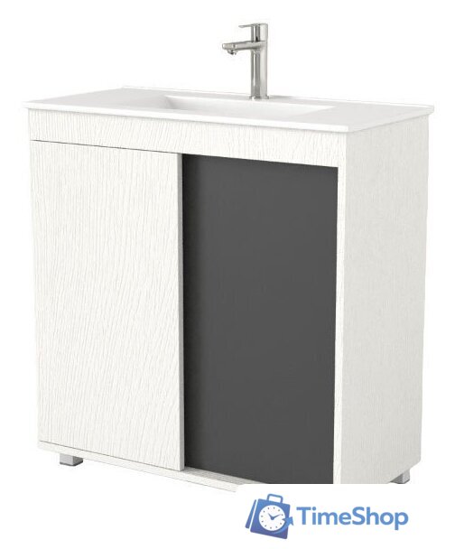  Дабер Тумба под умывальник 013 WeltWasser Deilbach 7517-80 Т13.8W.0.20 (белый древесный/серый) - Изображение №1 — Интернет-магазин Time-Shop