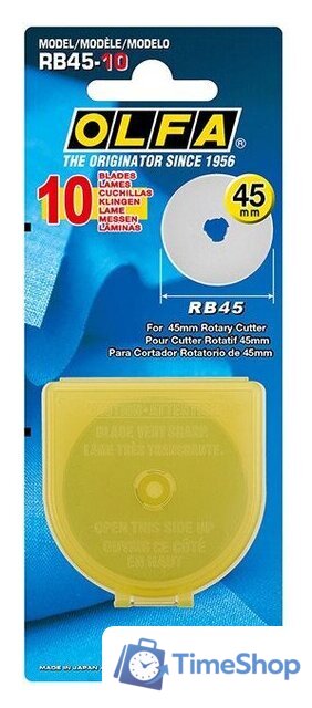 Набор сменных лезвий OLFA RB45-10 (10шт) - Изображение №3 — Интернет-магазин Time-Shop