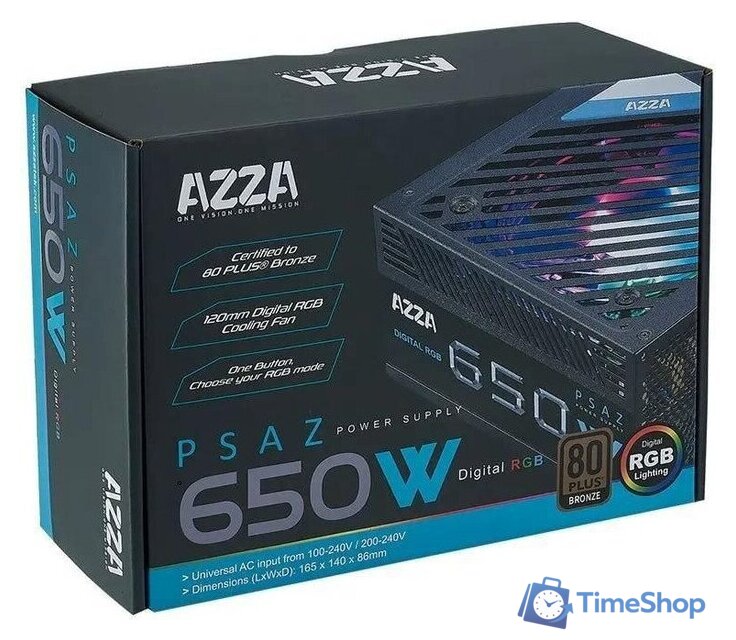 Блок питания AZZA PSAZ-650B - Изображение №7 — Интернет-магазин Time-Shop