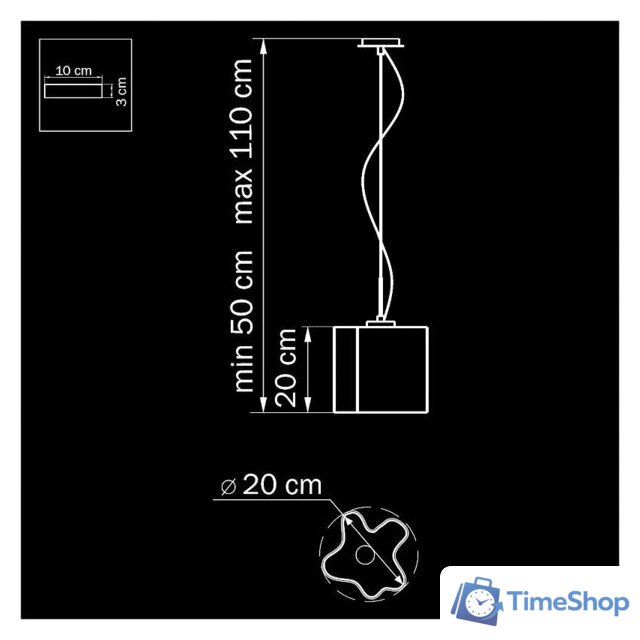 Светильник Lightstar 802110 - Изображение №2 — Интернет-магазин Time-Shop