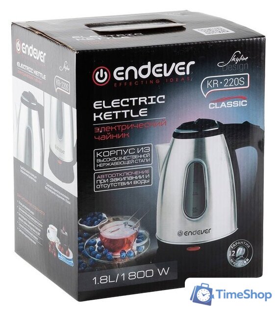 Электрический чайник Endever KR-220S - Изображение №10 — Интернет-магазин Time-Shop