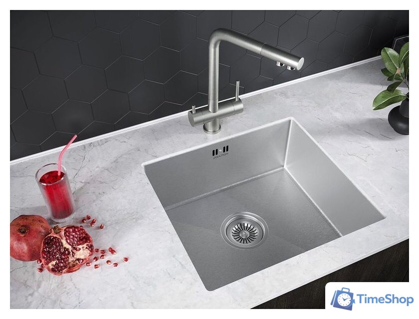 Кухонная мойка Paulmark Lassan PM304444-BS - Изображение №3 — Интернет-магазин Time-Shop