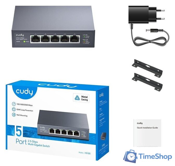 Неуправляемый коммутатор Cudy HS105 1.0 - Изображение №4 — Интернет-магазин Time-Shop
