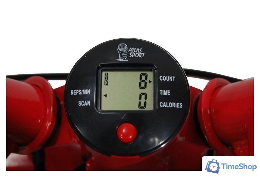Классический степпер Atlas Sport AS-307 (черный/красный) - Изображение №4 — Интернет-магазин Time-Shop