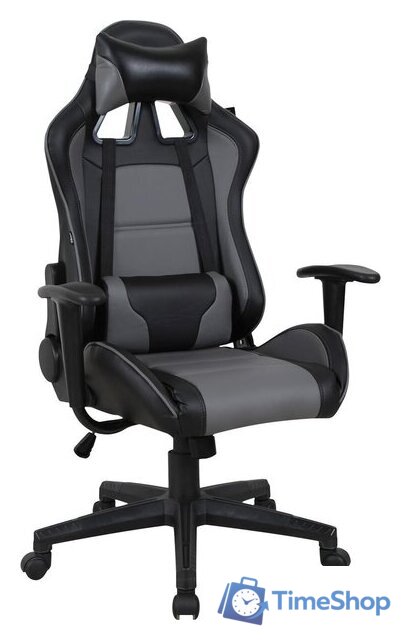 Игровое (геймерское) кресло Brabix GT Racer GM-100 (черный/серый) - Изображение №1 — Интернет-магазин Time-Shop