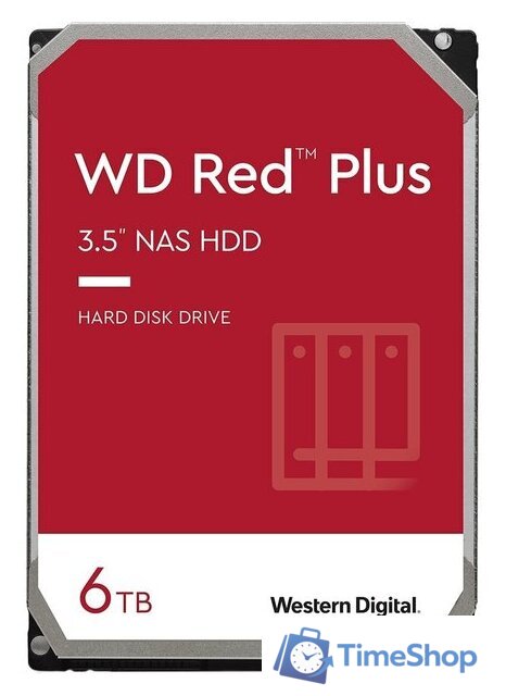 Жесткий диск WD Red Plus 6TB WD60EFPX - Изображение №1 — Интернет-магазин Time-Shop