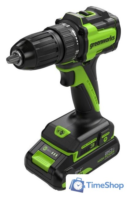 Дрель-шуруповерт Greenworks DD345 3708307CUA (с 1-им АКБ) - Изображение №9 — Интернет-магазин Time-Shop