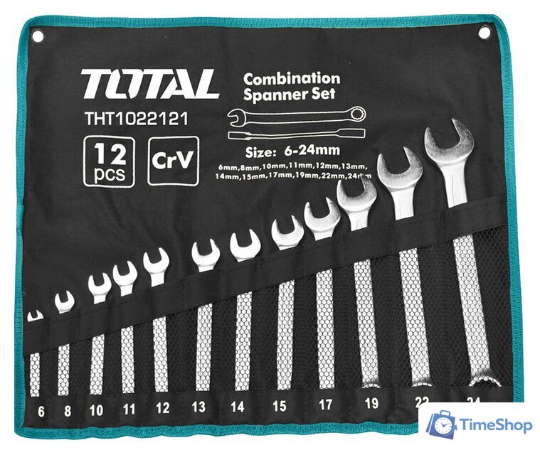 Набор ключей Total THT1022121 (12 предметов) - Изображение №1 — Интернет-магазин Time-Shop