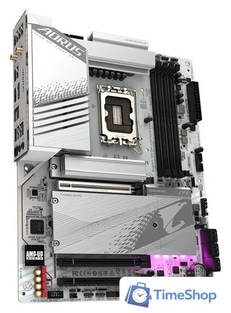 Материнская плата Gigabyte Z790 Aorus Elite AX Ice - Изображение №2 — Интернет-магазин Time-Shop