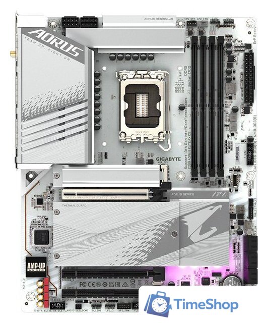 Материнская плата Gigabyte Z790 Aorus Elite AX Ice - Изображение №1 — Интернет-магазин Time-Shop
