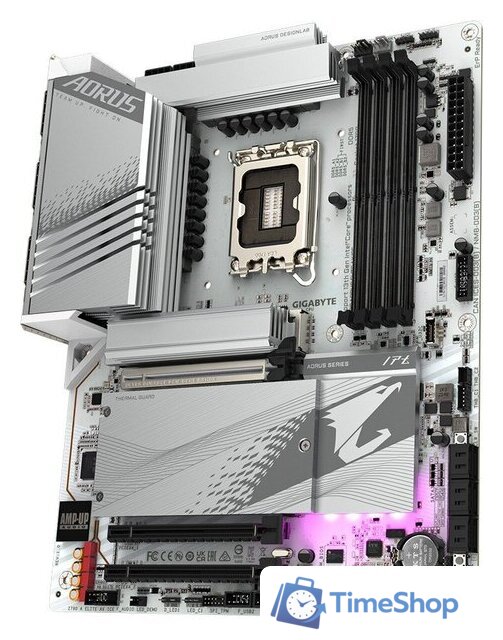 Материнская плата Gigabyte Z790 Aorus Elite AX Ice - Изображение №4 — Интернет-магазин Time-Shop